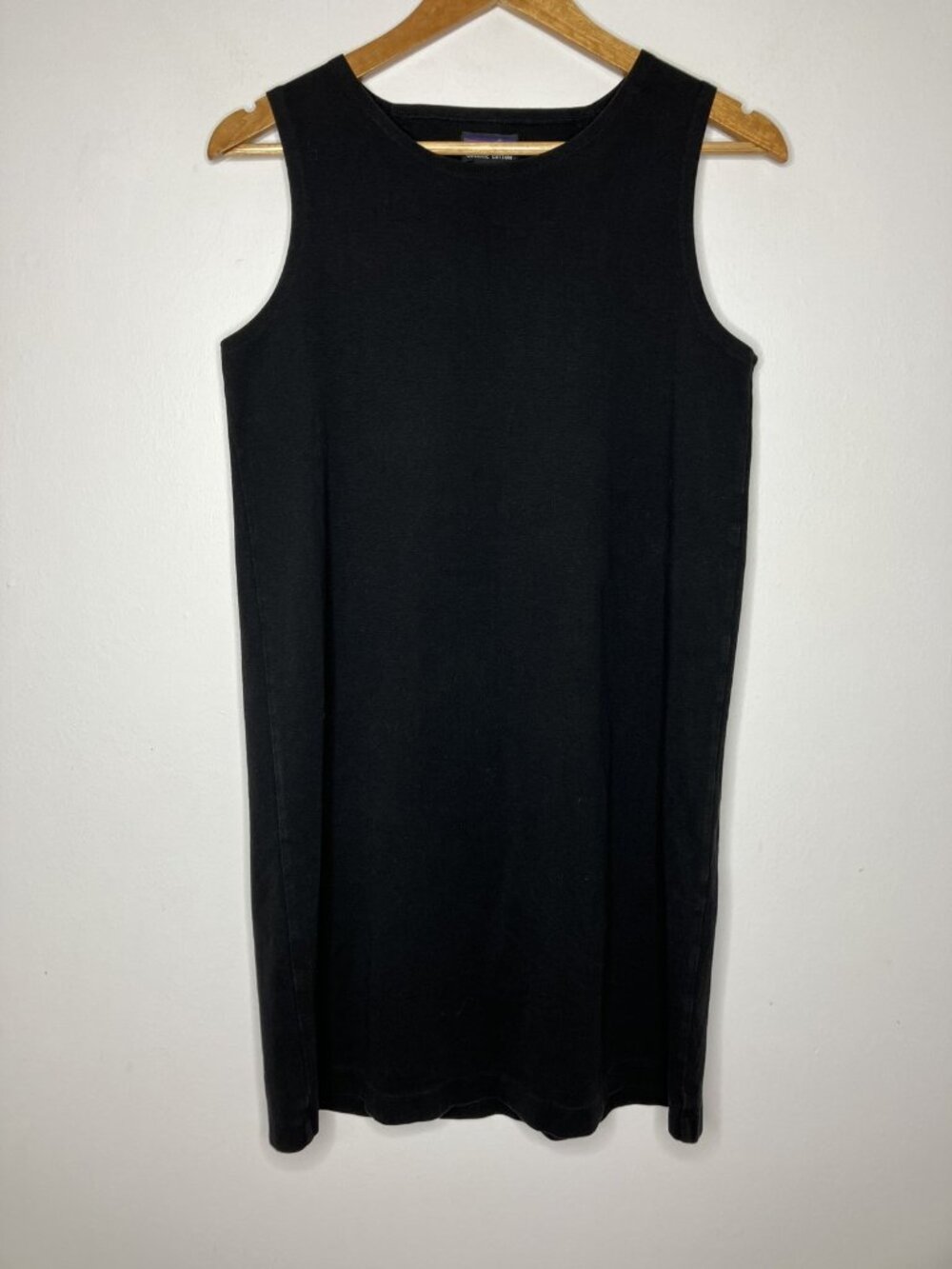 Patagonia Women's Medium Black Organic Cotton Blend Tank Dress Sleeveless